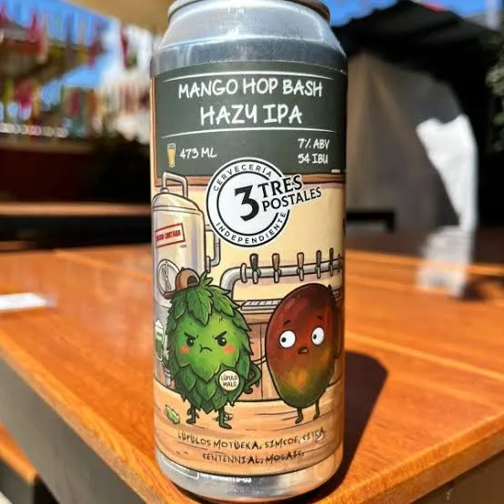 CERVEZA ARTESANAL TRES POSTALES MANGO  LATA